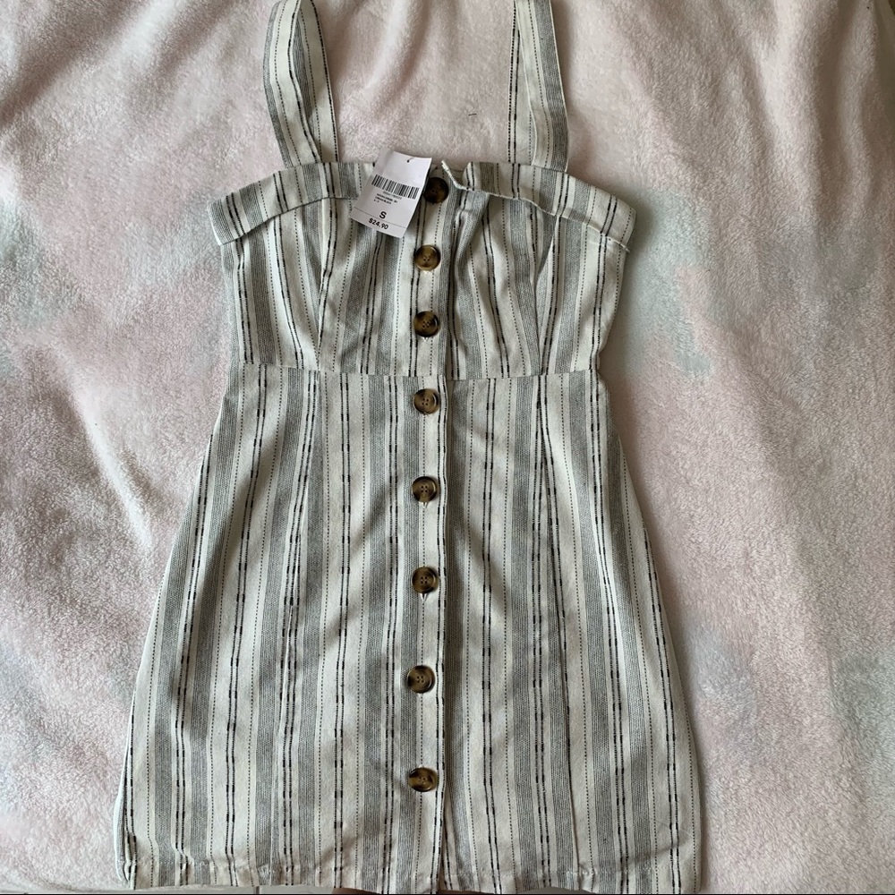 Vertical striped dress